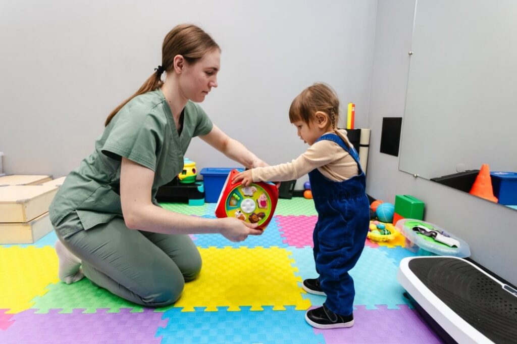 Pediatric Occupational Therapy Services - Mustard Seeds Therapy Practitioner Delivering Pediatric Occupational Therapy